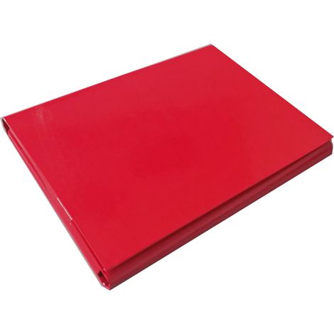 Cartella con chiusura in velcro 40 mm A4/Rosso Prodotti per ufficio 21187411-04