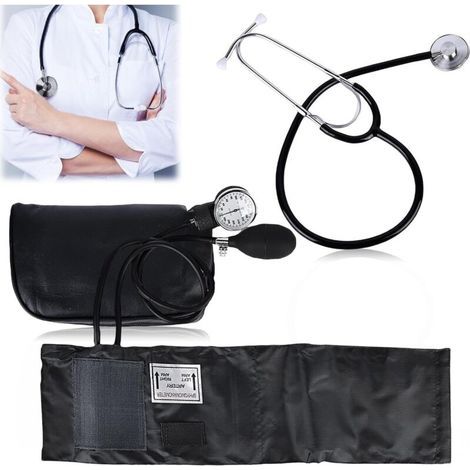 Tensiomètre manuel avec stéthoscope et brassard, kit Bp classique avec sac de transport (1/5)