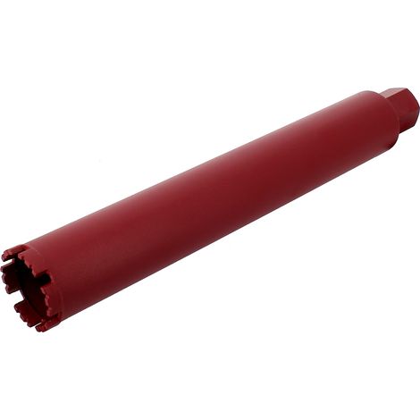 Gt Market – Couronne diamant Ø 66 mm – Forage rapide dans granit et béton armé – Longueur 400 mm – Hauteur dents 10 mm – Raccord fileté 1 1/4"