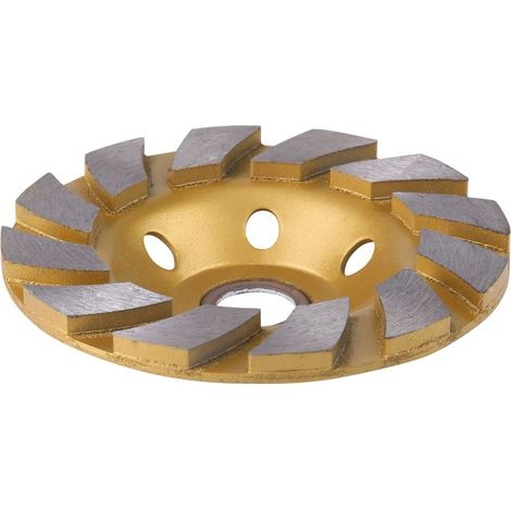 Disque diamant pour meuleuse 100mm – Double rangée pour ponçage béton – Matériau abrasif diamant – Granularité 60 (1/4)