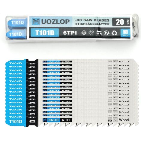 Stichsägeblätter T Schaft Set Koffer Holz Zubehör 20tlgT101D (1/5)