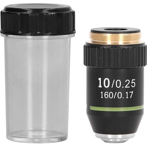 Mikroskopobjektiv, achromatisch, 10x, 20,2 mm, Schnittstelle, Zubehör zum Austauschen