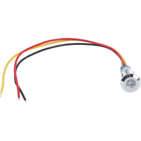 Verkauf von vier Losen zusammen, 8 mm wasserdichte zweifarbige LED-Anzeigen/Blinker aus Metall, gemeinsame Kathode, 110-220 V rot und gelb. (1/5)