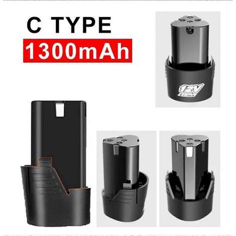 3000 Ah 12 V wiederaufladbarer Lithium-Ionen-Akku für elektrische Bohrmaschinen/Schrauber - C 1300 mAh (1/5)