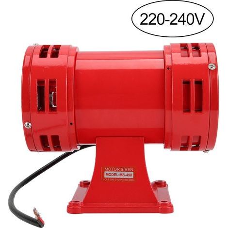 – Elektrische Alarmsirene (150 dB) – Stromversorgung: 220–240 V – Gehäuse aus Aluminium und Stahl – Für industrielle Anwendungen (1/5)