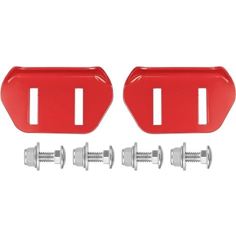 Lot de 2 patins de rechange en métal pour souffleuse à neige Toro 38051 38053 38062 38063 38064 38072 38073 38605 38606 38608 38818 Rouge facile à installer (1/5)