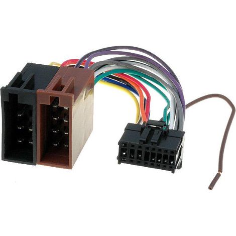 Cable Autoradio Pioneer 16PIN Vers Iso - connecteur noir 1