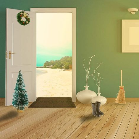 Ensemble d'accessoires de décoration de Noël, miniatures de Noël, simulation (1/5)