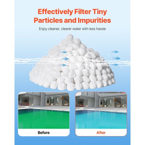 Boules Filtrantes pour Piscine Filtre à Sable - 2 - 1 kg (1/5)