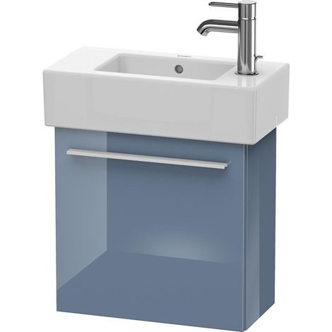Meuble sous-vasque X-LARGE 228x450x442mm ouverture gauche bleu pierre brillant