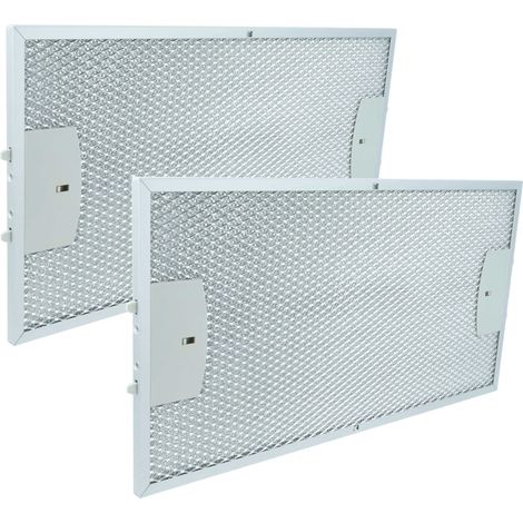 vhbw 2x Filtro metálico de grasa reemplaza Siemens 00434107 para campana extractora metal