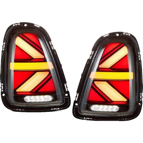 Juego de luces traseras, compatible con BMW Mini Cooper, iluminación LED, instalación plug-and-play, 2011-2013, 2 piezas (1/2)