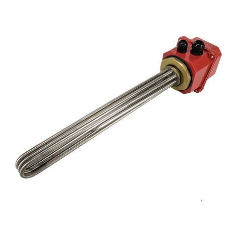 Rs Pro – Élément chauffant thermoplongeur 12 kW – Longueur 400 mm – Tension 230-415 V c.a. – Applications industrielles et commerciales