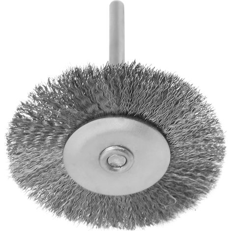 10 Stahldraht-Polierbürsten, flacher Borstenkopf für gründliches Bürsten (3 x 38 mm) (1/5)