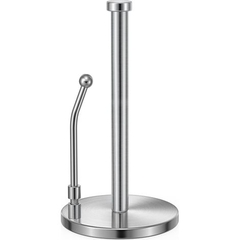 Support Pour Essuie-Tout - Base Poids Lourd Antidérapante - Bras À Ressort Pour Découpe Facile - Acier Inoxydable - Pour Cuisine Comptoir Table - 1 Pièce (1/5)