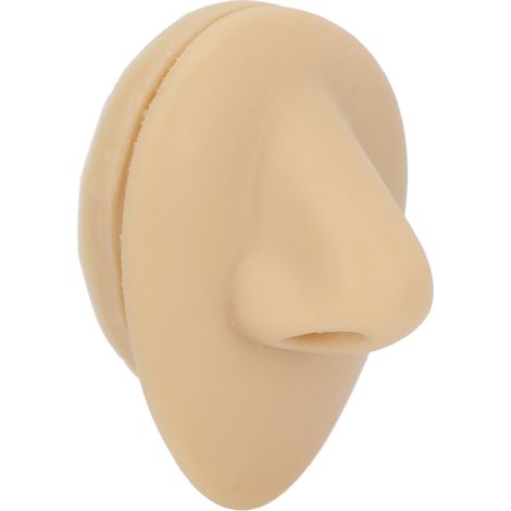 Nez Réaliste en Silicone Souple pour Pratique d'Acupuncture et Formation Médicale - Modèle Pédagogique (1/5)