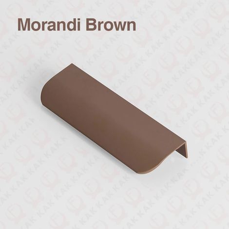 (Marron, 300 mm de long) Poignées de meuble dissimulées, poignées de porte de meuble, quincaillerie pour poignées de meubles. (1/4)
