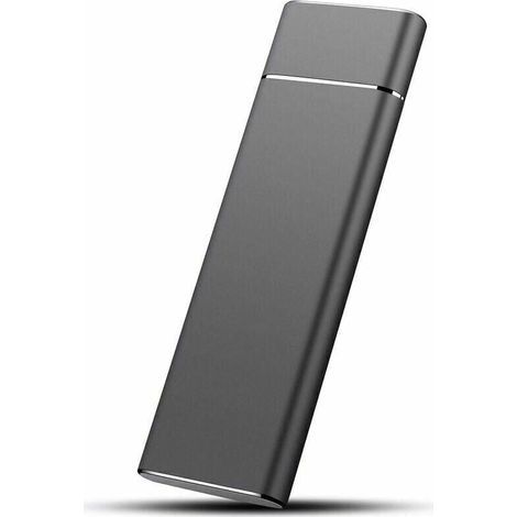 Externe 2-TB-SSD-Festplatte – High-Speed-USB 3.0 – Stoßfestes Aluminiumgehäuse – Ultraschlank und tragbar