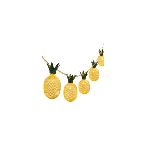 Guirlande lumineuse ananas 6,5 pieds 20 LED blanc chaud, décoration à piles, Noël, fête, chambre – (1/5)