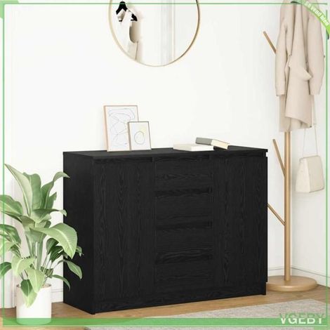 Buffet - FAF7291712445613 - Chêne noir - Bois d'ingénierie - 100,5 x 35 x 76 cm (1/5)