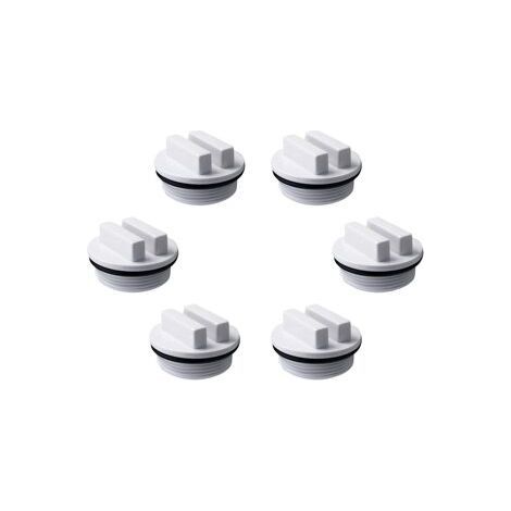 Bouchon fileté Pentair SP1022C – Pour refoulement 1 5 pouce – Avec joint torique – Protection hivernale,10X (1/5)