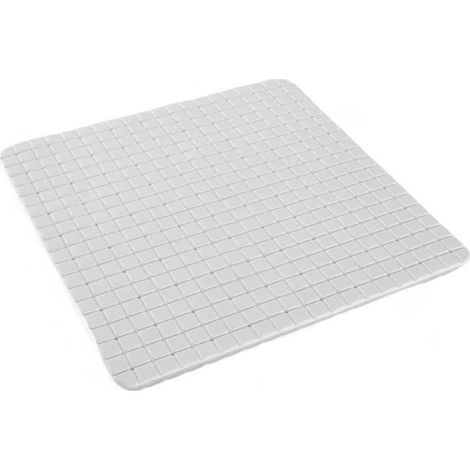 Rutschfester Teppich Badewanne oder Dusche - HEUTE - NUTZUNG - 50 x 50 cm - Quadrat - Weiß