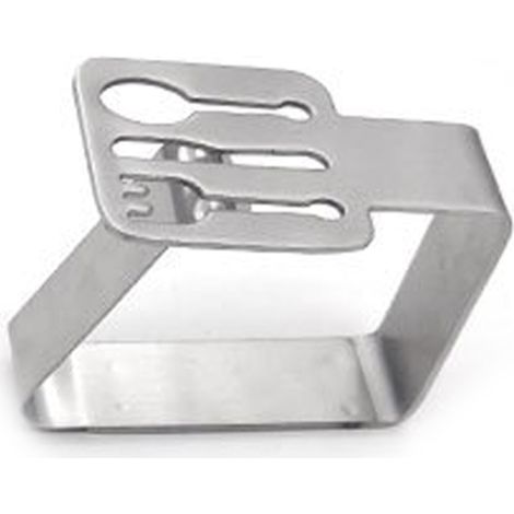 Stainless Steel Tablecloth Clips – Adjustable Tablecloth Weights – Tablecloth Holders for Indoor Outdoor Parties BBQs Picnics Christmas Dinner (1/5)