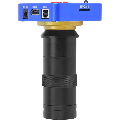 Caméra de microscope vidéo industrielle HDMI USB 38MP, avec kit d'objectif 100x, prise standard européenne 110-240V. (1/5)