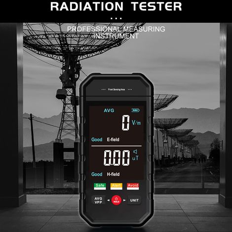 Testeur de rayonnement électromagnétique portable ET925PRO - Grand écran LCD - Test de champ électrique et magnétique - Maintien des données - Alarme sonore et lumineuse - Détecteur multifonction pour (1/5)