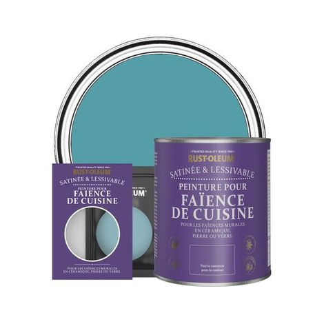 Peinture pour Faïence de Cuisine, Finition Satinée - Pétrole (1/3)