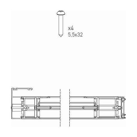 Kit KT48 Travesaño Intermedio DITEC ENTREMATIC KT48