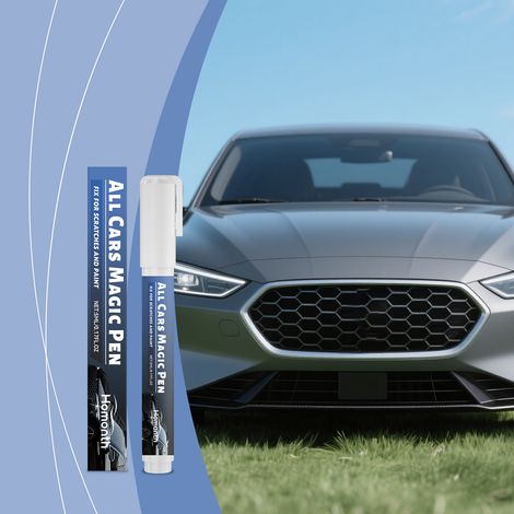 Car scratch protection pen, 2-in-1 for paint scratch protection, convenient, gentle touch, long-lasting -- 5ML (1/5)