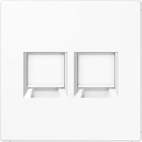 Jung Abdeckung (gerastet) für Modular-Jack-Steckbuchsen 2fach, UMA-CAT6A, RADIALL, Panduit, Assmann, Thermoplast, Serie (1/2)