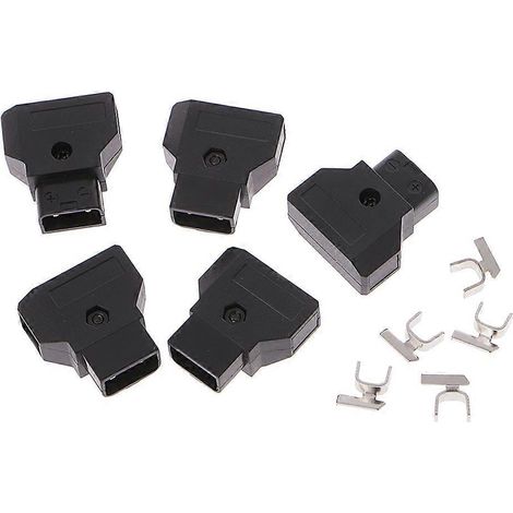 5 Stück D-Tap-Stecker zum Selberbauen für DSLR-Rig-Stromkabel mit V-Mount-Anschluss und Anton-Akkustecker (1/5)