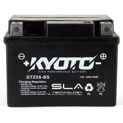 Batterie Kyoto pour Moto Yamaha 450 YZ F 2018 à 2022 YTZ5S-BS /