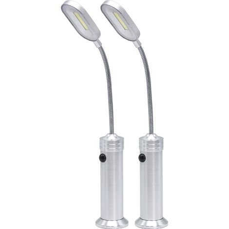 Lampes pour barbecue avec base magnétique et LED ultra-lumineuses - Col de cygne flexible à 360°, résistantes aux intempéries, idéales pour la cuisson au barbecue, lot de 2-AquaForge (1/5)