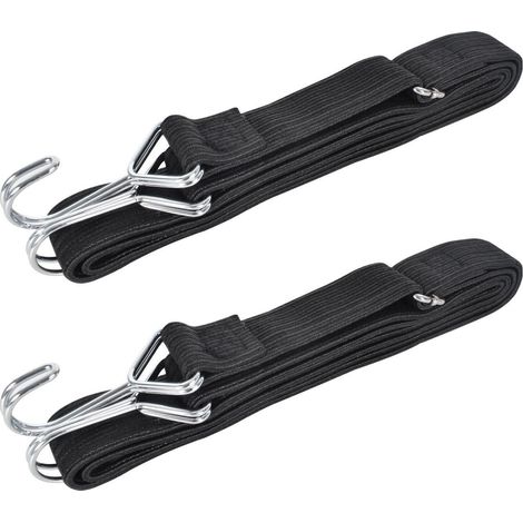 2er Set Spanngurte mit Haken, 3cm breit, verstellbar, 2m Länge (1/5)