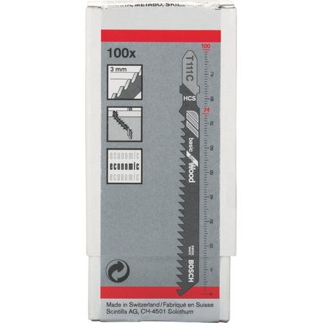 100x Lames de scie sauteuse T 111 C Basic for Wood (1/3)
