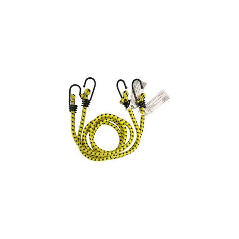 C SET 2 FUNI ELASTICHE D.8 C/2 GANCI FE 100 GIALLO