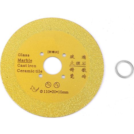 110mm Diamond Cutting Grinding Disc Brazed Saw Blade Wheel for Ceramic Glass Stones (01) (1/5)