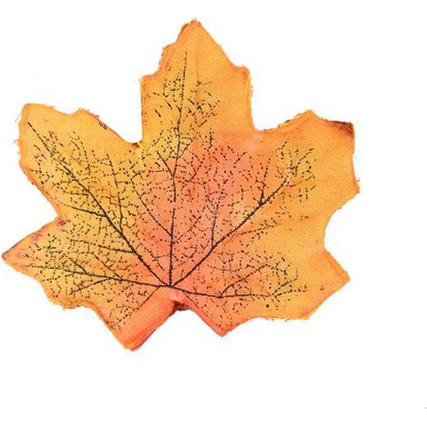 100 feuilles d'érable artificielles en soie brute de couleurs assorties, 8 cm, 100 pièces par paquet, accessoires pour photos de mariage, 8 cm