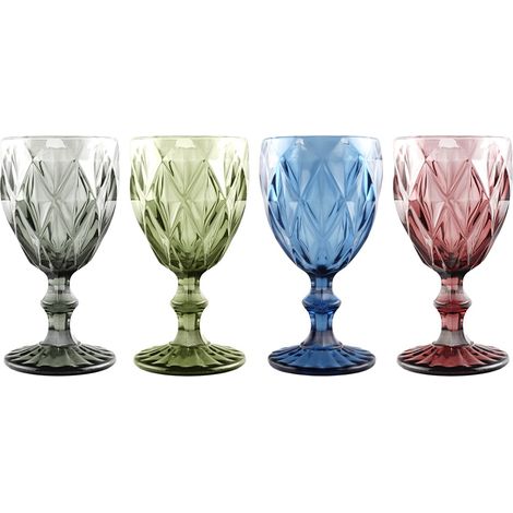 MAURY'S CALICE IN VETRO QUEEN PER IL VINO DA 330ML IN COLORE ASSORTITO