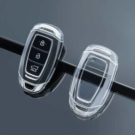 Coque De Télécommande Pour Voiture - TPU Transparent - Compatible Avec Hyundai Ix35 Elantra Mistra Verna Lafesta Celesta - 1 Pièce (1/5)