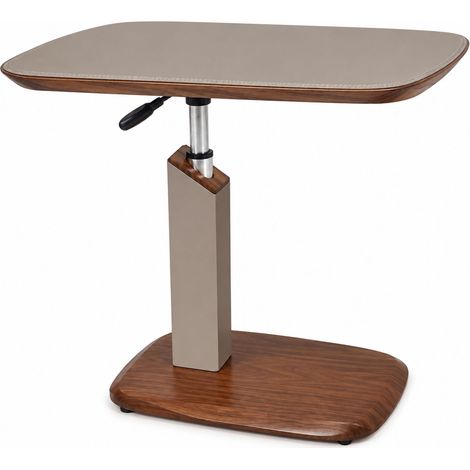 Höhenverstellbarer Beistelltisch K78 60x40 cm Graubeige (1/5)