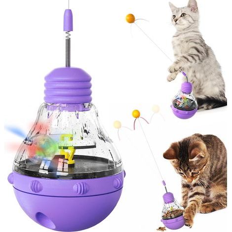 Interactive indoor cat toys, kitten wands, weight loss toys, fun balls, slow feeders, treat dispensers (1/5)