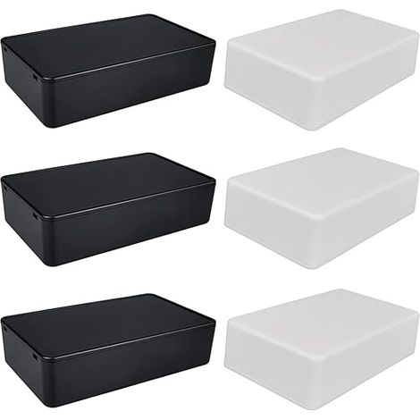 Junction Boxes, Outdoor Electric Waterproof Project Box, Plastic Cable Connection Box for Electronic DIY – 100 x 60 x 25 mm/White