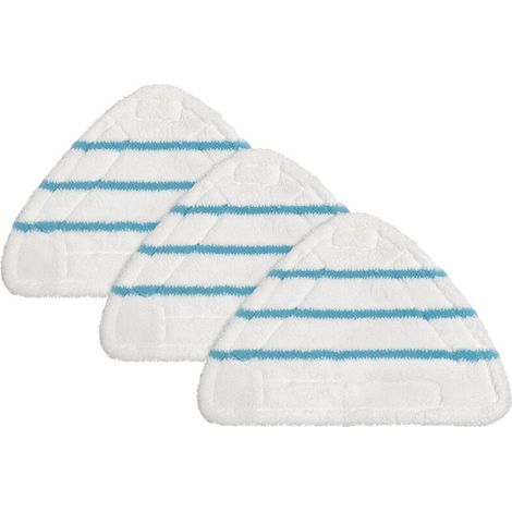 3pcs,Housses en Microfibre Balai Vapeur Accessoire Chiffons universel,Triangle lavable (1/5)