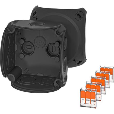 HENSEL BOÎTE DE DÉRIVATION DK 0102 X 0,75-2,5 MM² TRIPHASÉE AVEC BORNE IP66 NOIR 62000443
