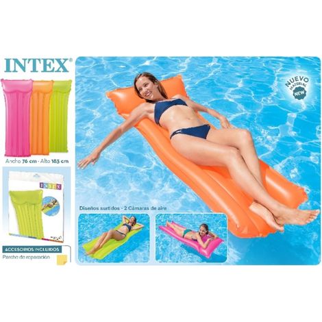 Intex Neon Frost Colchón Inflable Multicolor 183 x 76 cm (1/4)