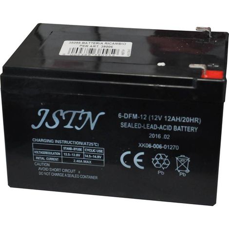 BATTERIA RICAMBIO mm.151x65xh.100 - 12V 10Ah - piombo